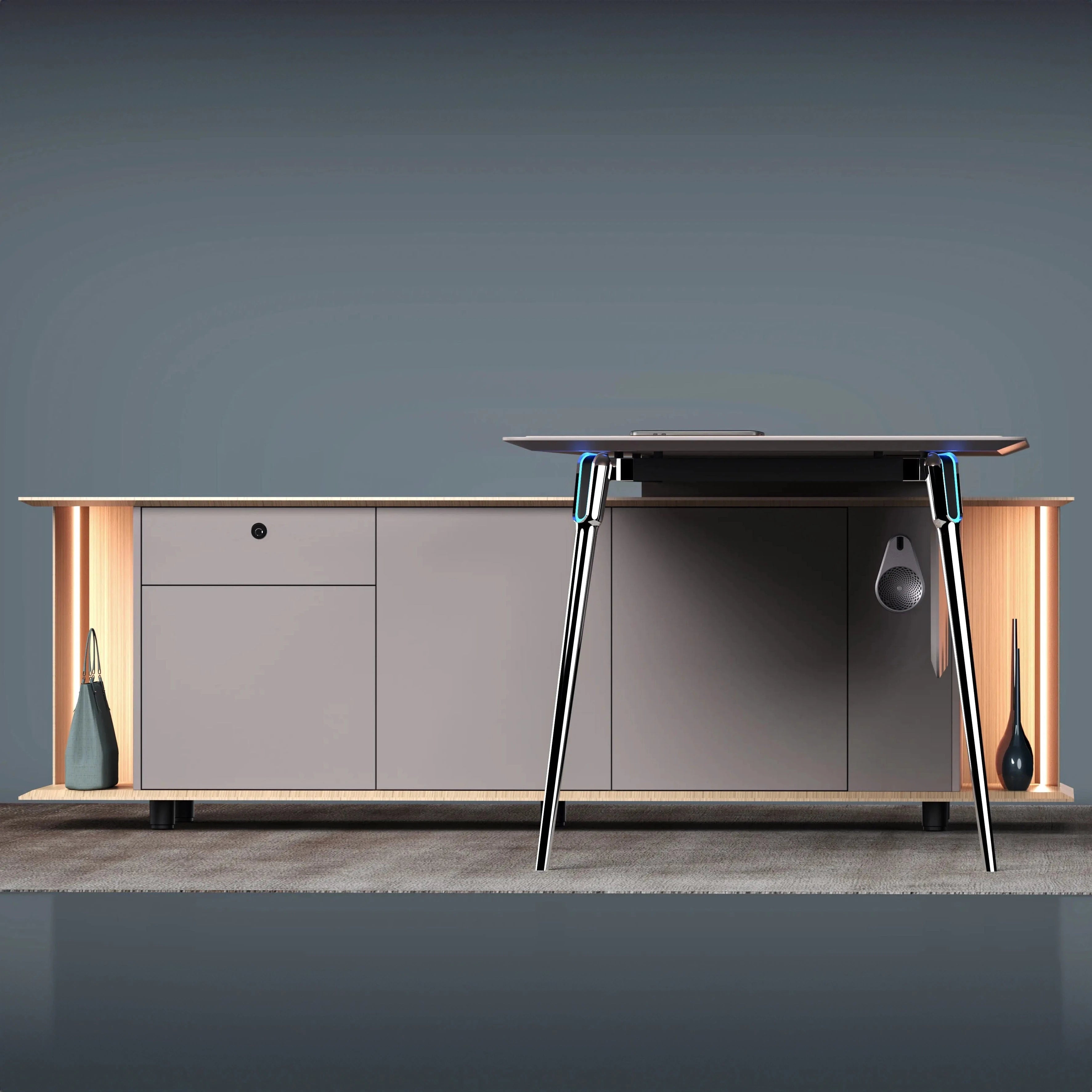 Tullio · Modern L-Shaped Executive Desk