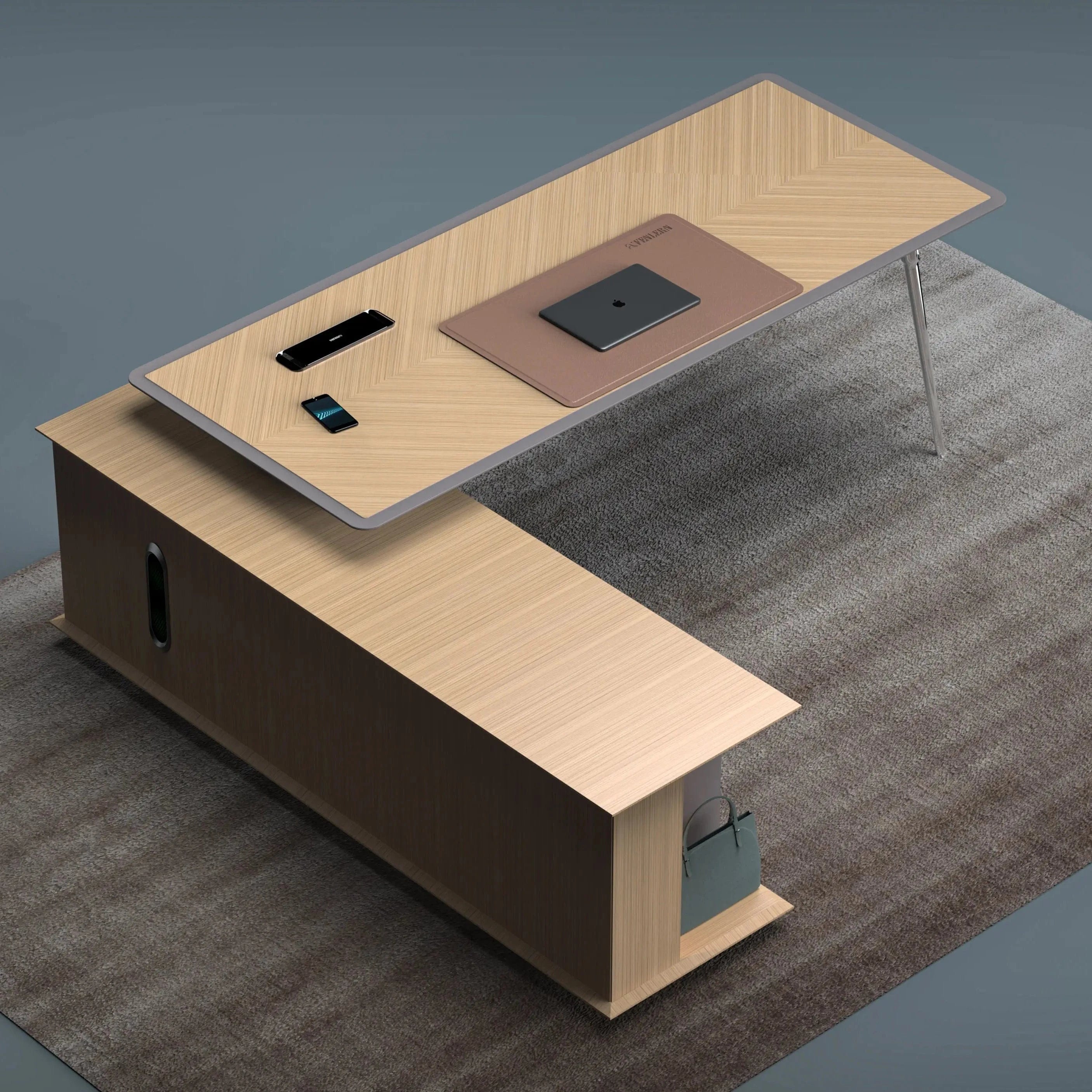 Tullio · Modern L-Shaped Executive Desk