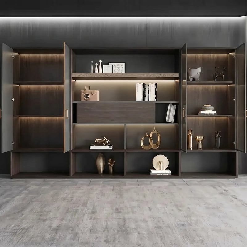 Stellan · Office Shelves w/ Integrated Lighting & Storage