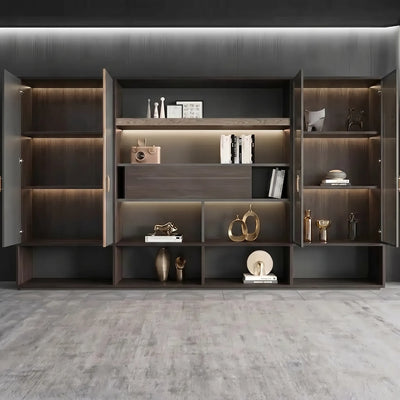 Stellan · Office Shelves w/ Integrated Lighting & Storage