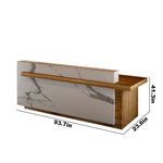 Escritorio de recepción rectangular Wilder de 94