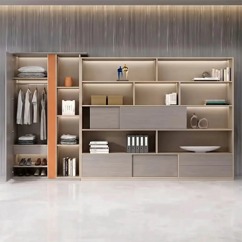 Seguin · Office Shelves w/ Integrated Lighting & Storage