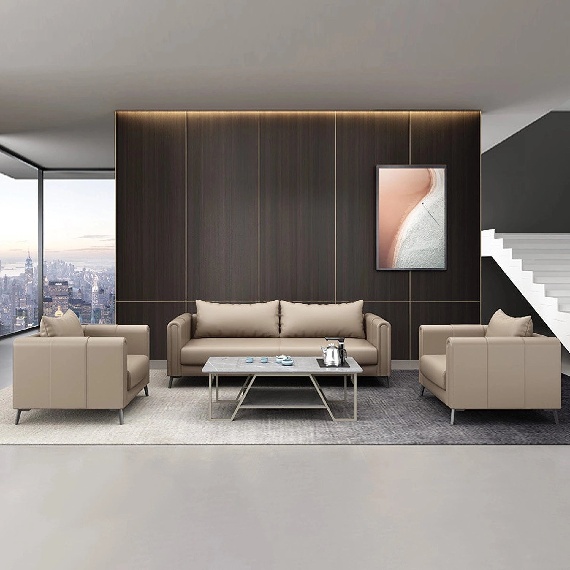 Zandro · Modern Office Waiting Area Lounge Seating Set