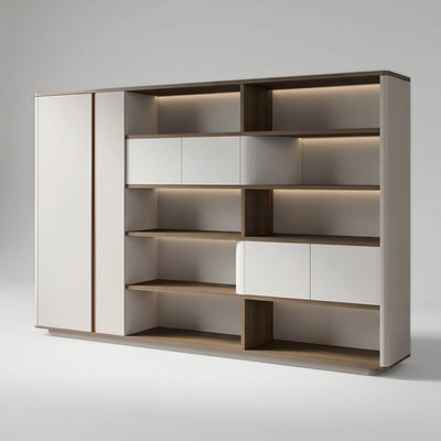 Zion · Office Shelves w/ Lighting & Storage