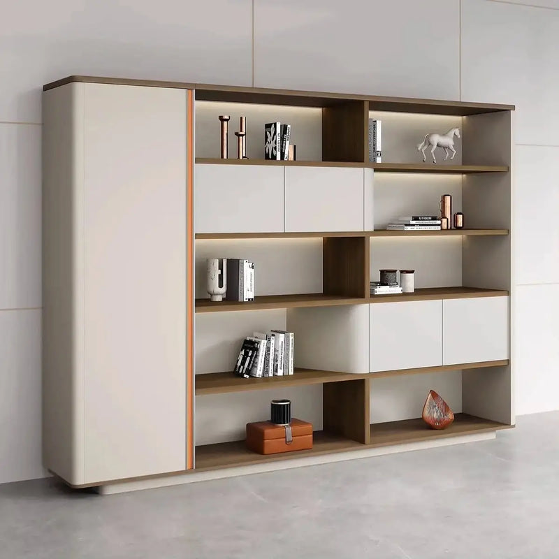 Hadwyn · Office Shelves w/ Lighting & Storage
