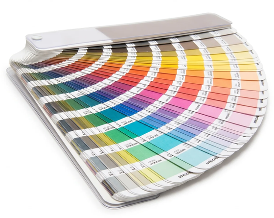 Pantone color-matching fan deck