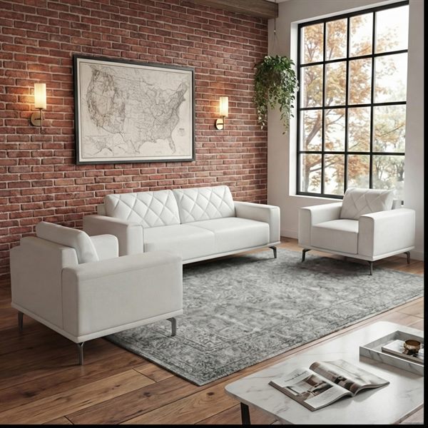 Arc Grove white lounge seating
